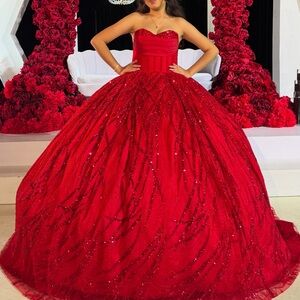Stunning Red XV Dress
